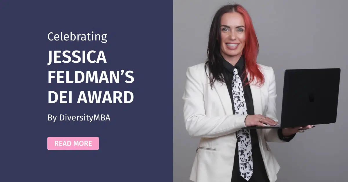 DVA THUMBNAIL – JESS DEI AWARD (4) Celebrating Jessica Feldman's DEI Award by DiversityMBA